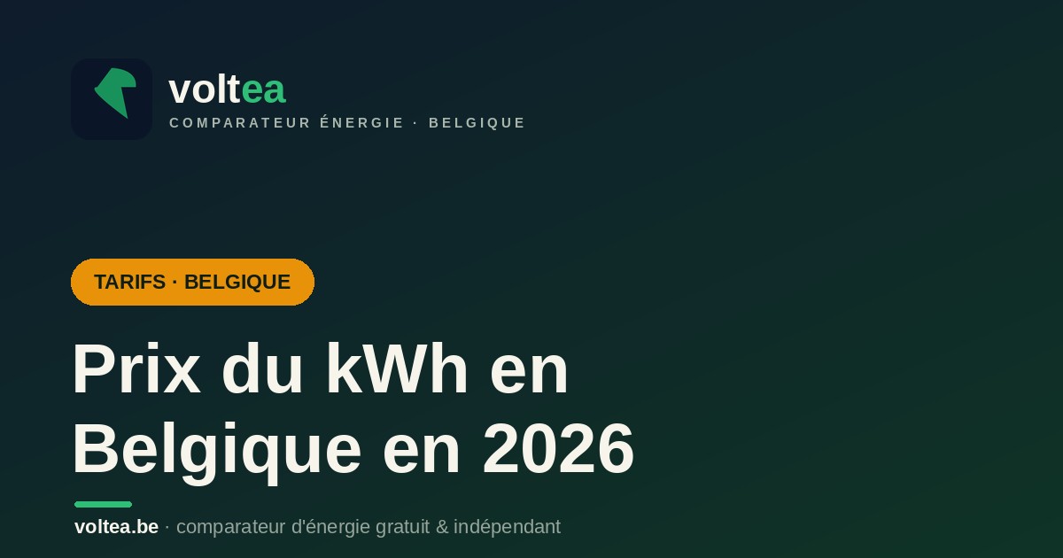 Prix du kWh en Belgique en 2026 : électricité et gaz